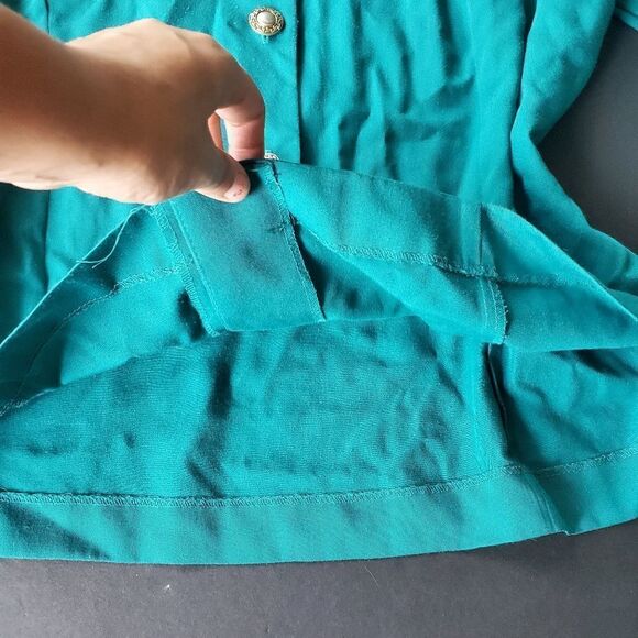 Vintage Worthington Essentials Women Teal Blazer - Picture 6 of 9